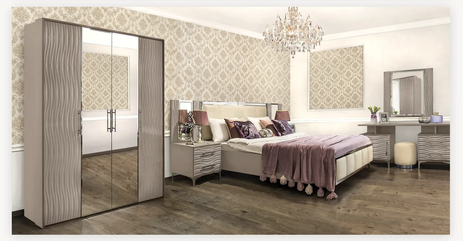 Кровать Гравита 160x200 см серый глянец 4