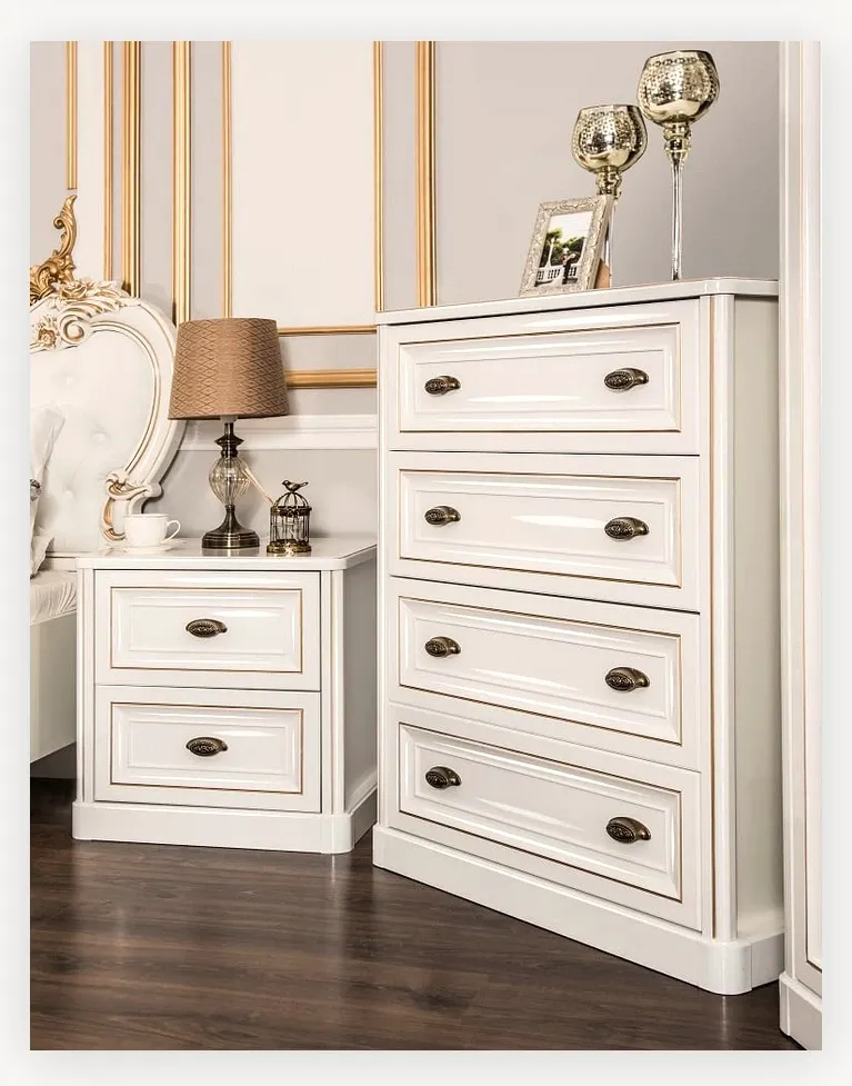 Спальня Натали 5-ств белый глянец 7