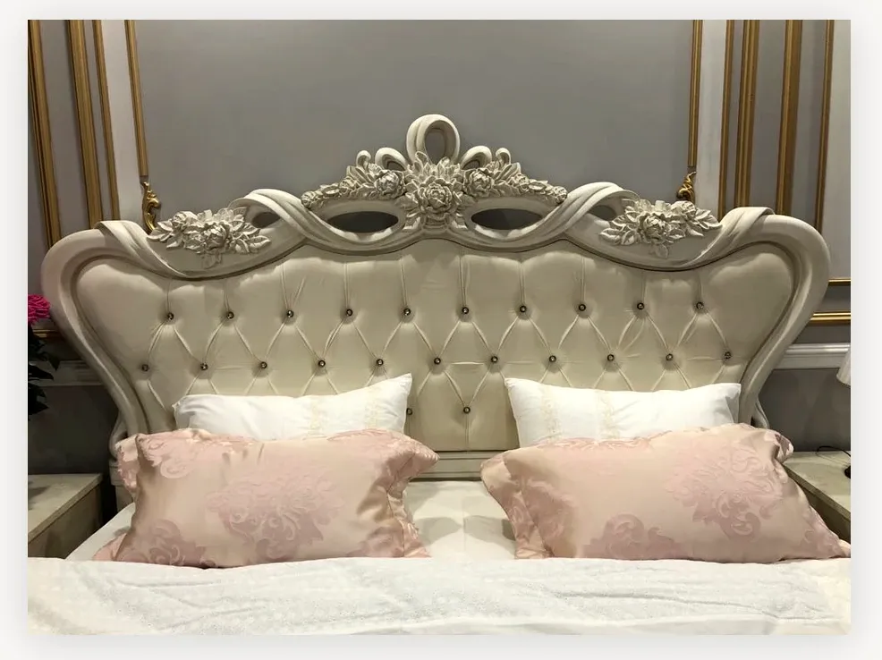 Кровать Афина 180х200 см крем корень 6
