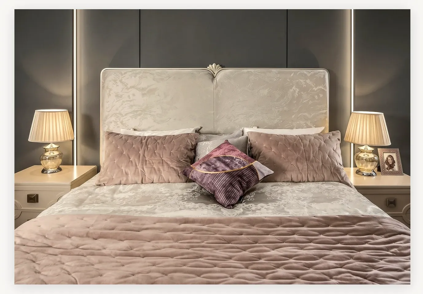 Кровать Фелисия 180х200 бежевый 4
